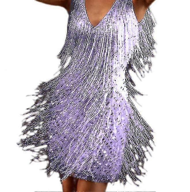 Γυναικείο Fringe Dress Sexy Feather Φούντες Mini Dress γρήγορα