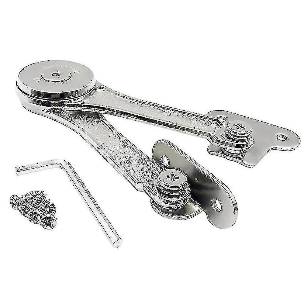 Heavy Duty Lid Support Hinges Adjustable Folding Lid1pcs-silver
