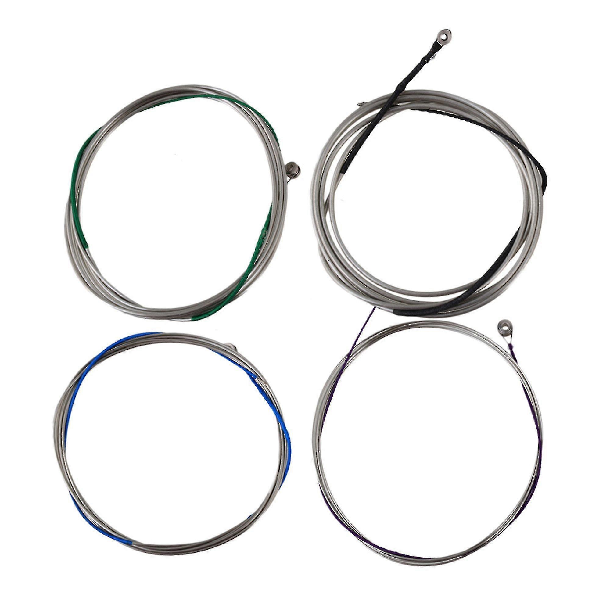 4/4 Cello Strings Steel Core El Silver A/d/g/c