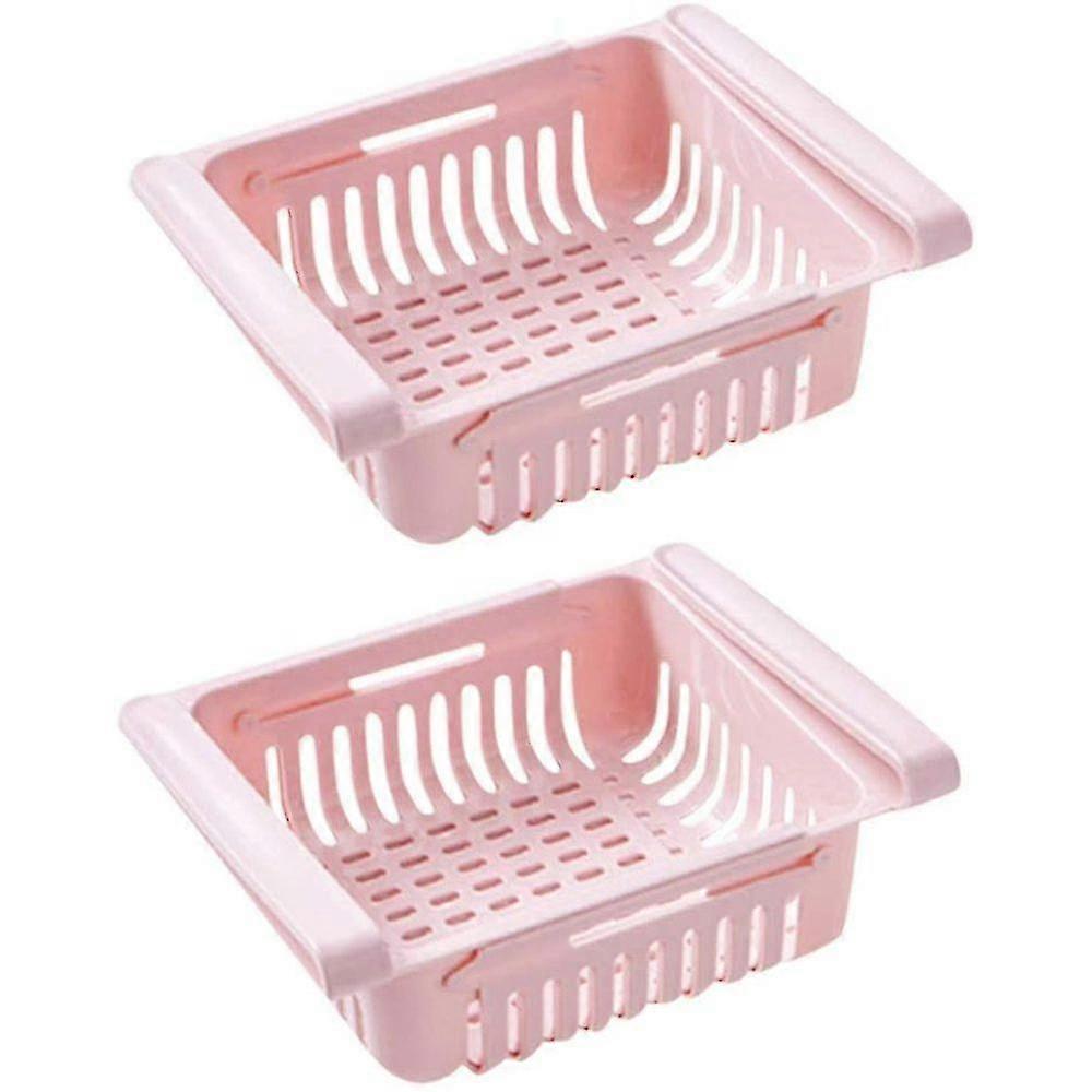 2pcs Retractable Er Stora Boxes For Refrirators