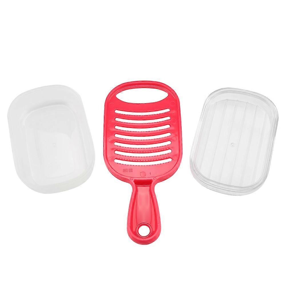 Practical Grinder Mincer Squeezer Crusher for Fruit Vegetable Garlic Ginger (Red)