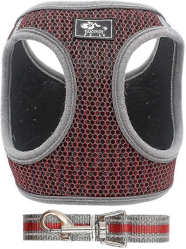 Dog Harness With Reflective Tape Adjustable Breathable Comfortable