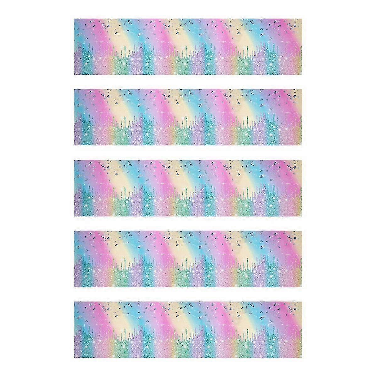 Degrade Elmas Doğum Günü Tek Kullanımlık Sofra Macaron Kağıt Tabak Kupası B