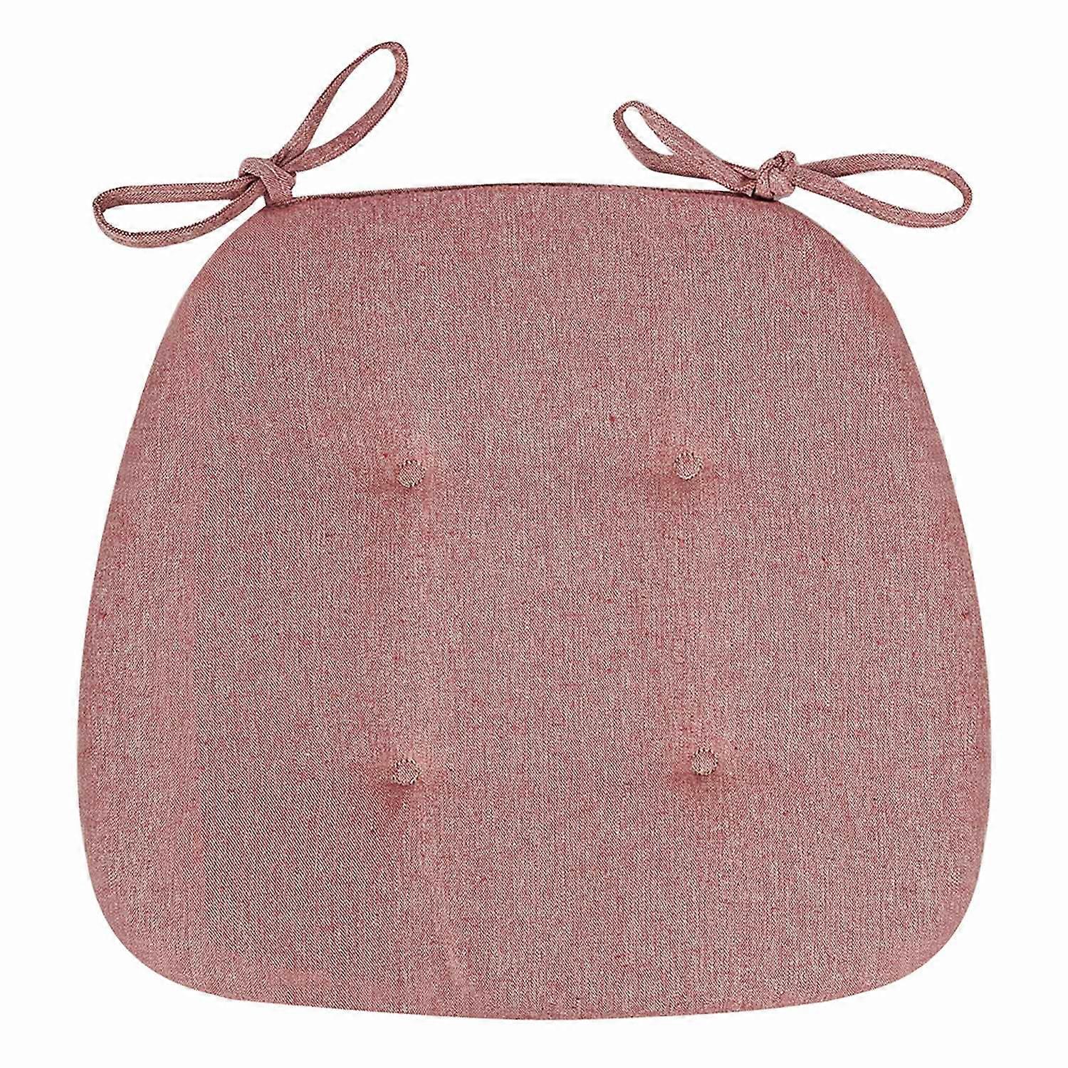 Chair Cushion with Anti-slip Fixing Strap Thickened Sponge Padding Soft Elastic Horse Hoof Shape