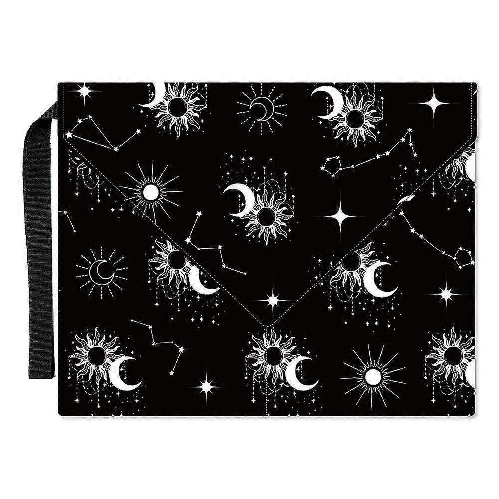 Polyester Book Cover Notebook Wraps with Hook and Loop Rectangle Sun 400~420x285~305mm