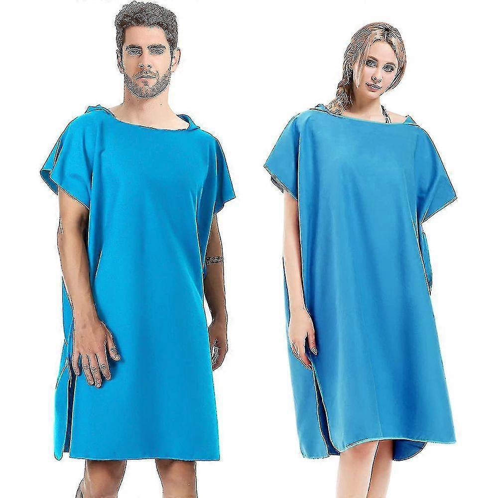 Changing Towel Surf Poncho Changing Robe With Hood Quick Dry Microfiber Wetsuit