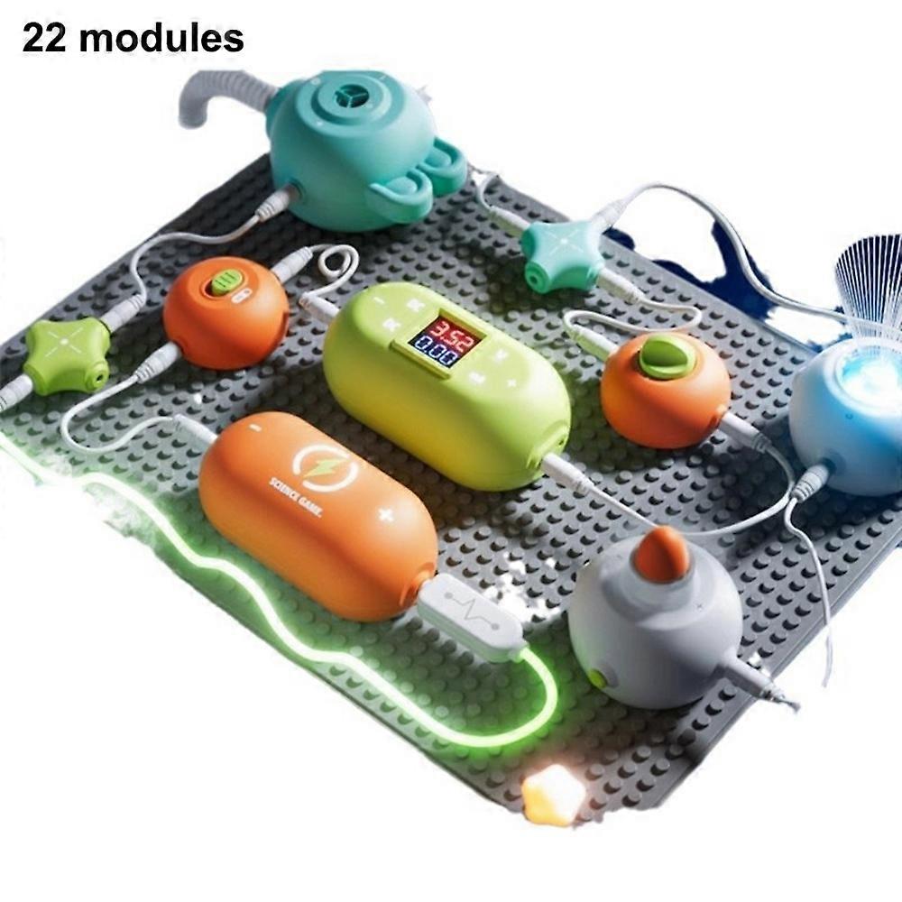 Science Circuit Kit 22 Modules Electronic Circuit Educational Toys Physical Education Learning Toy