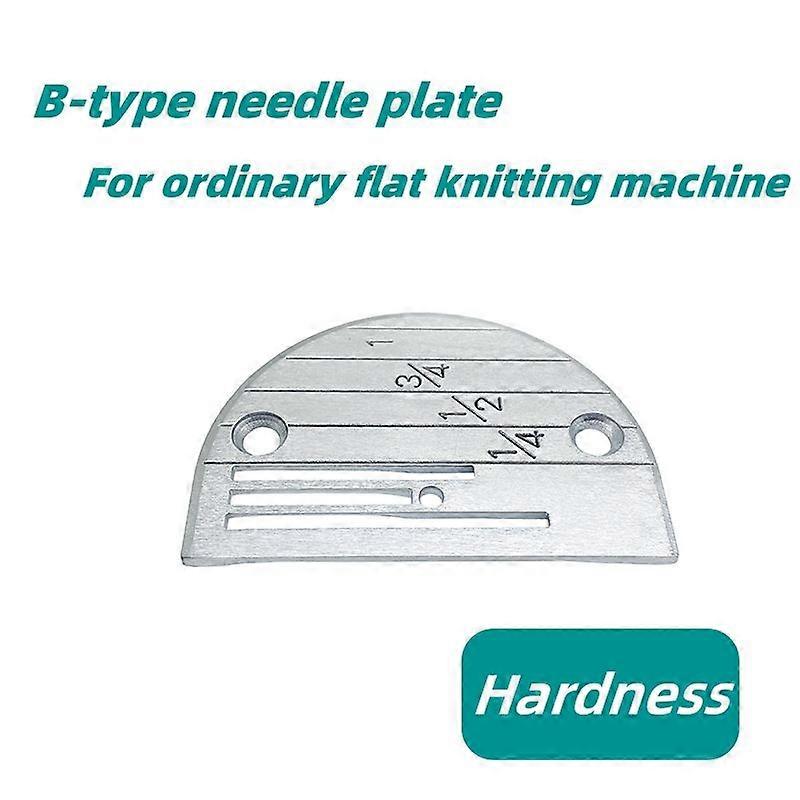 Shibingsheng All steel B-type flat car thick and thin material needle plate with three rows of teeth matching sewing machine accessories