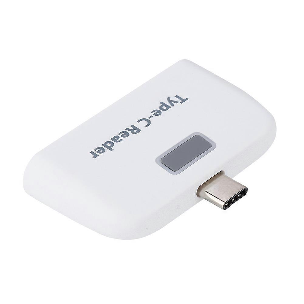 USB3.1 HUB+TF Memory Card Multifunction Card Reader for TypE C PC&Phone (White)