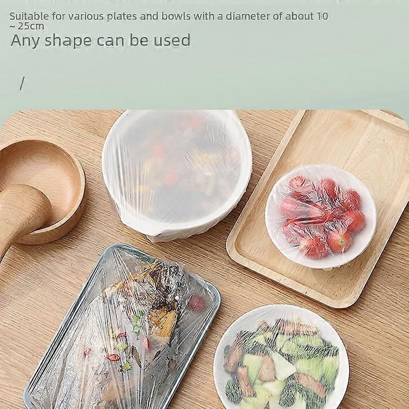 一次性保鲜膜套装食品级PE伸缩式家用水果食品食品封口保鲜膜