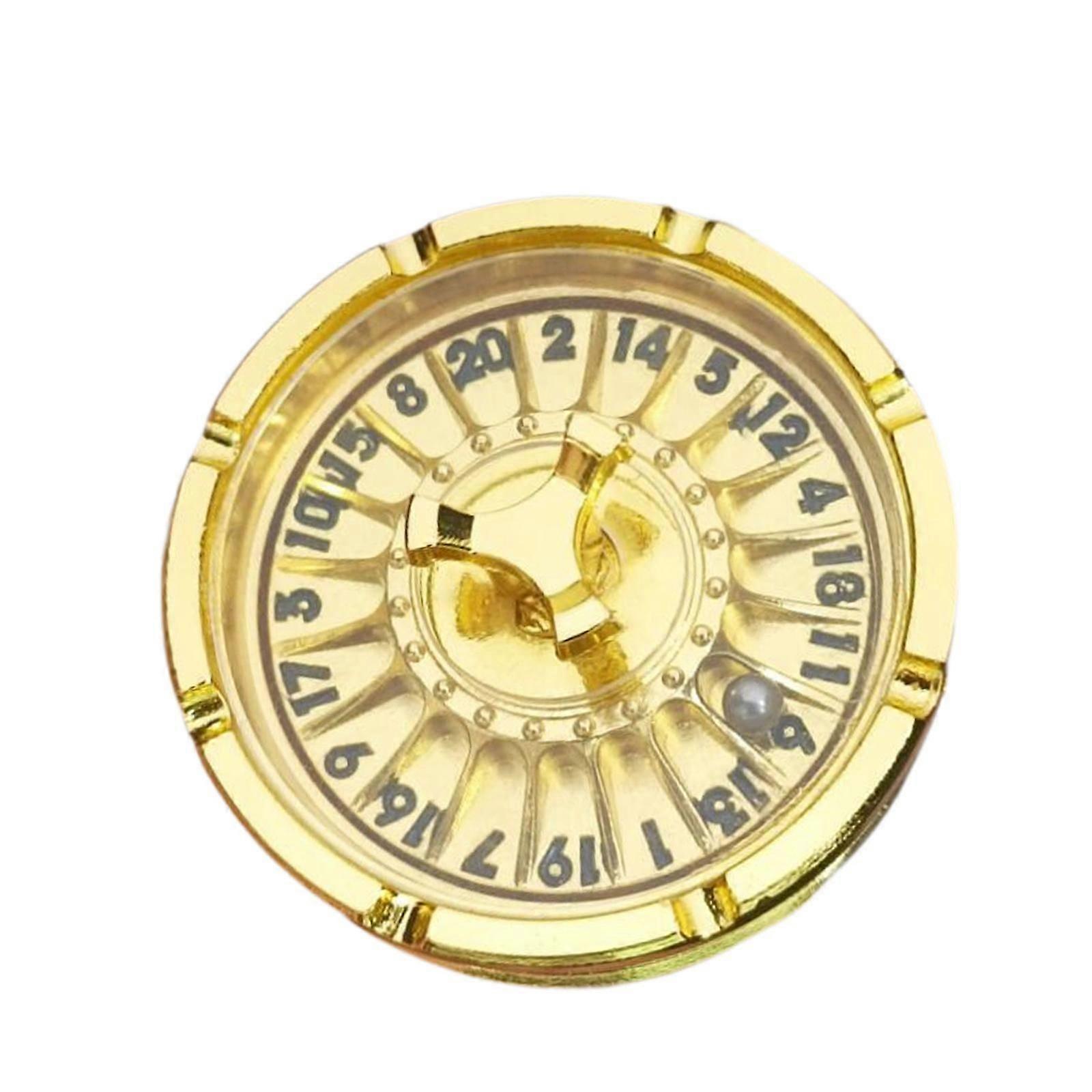 Roulette Dice Party Prop Entertainment Rotating Dice for Bar Carnival Adults Gold