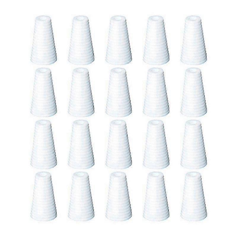 20PCS أعمى سحب الحبل المقابض الأبيض أعمى الحبل حامل الأبيض سحب الحبل المعلقات أسفل نهاية نافذة أعمى سحب الحبل قلادة