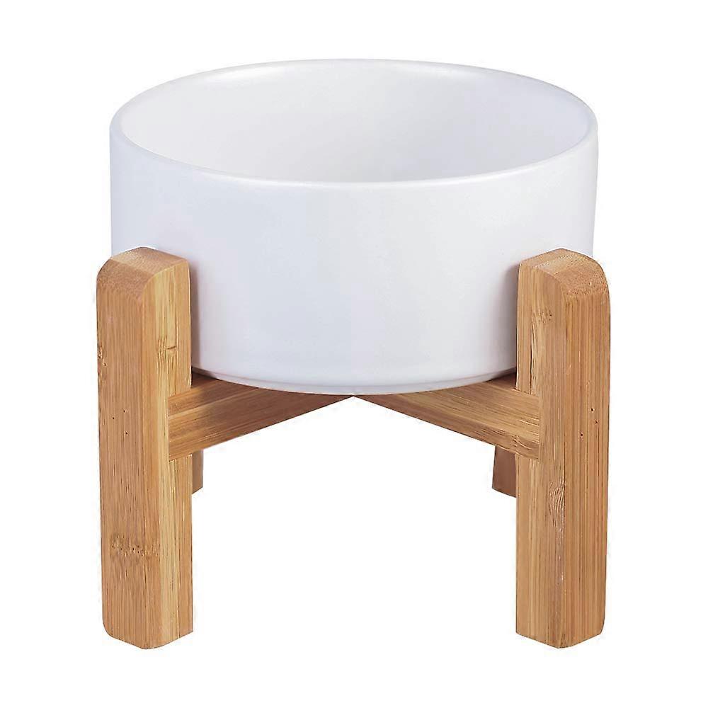 Elevated Raised No Spill Cat Bowl for Cats and Small Dogs, Adjustable Height, Anti-Slip Base, Easy to Clean, Blue