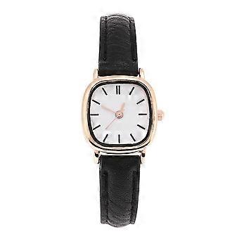 SQCLV Frauen Analog Quarzuhr PU Armband Legierung Gehäuse Weibliche Armbanduhr