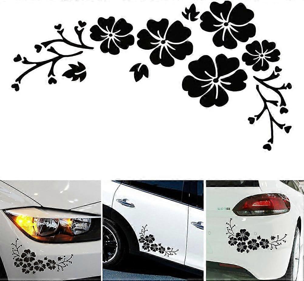 pcs Multicolor Self-adhesive Labels Flower Gummed Label Pack Delicate Car Label Engraved Flower Pattern Rubberized Car Label 30 x 14 cm