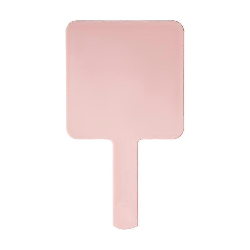 Square Desktop Handheld Makeup Mirror, Cream Glue Travel Size Small Compact Mirror for Easy Carrying