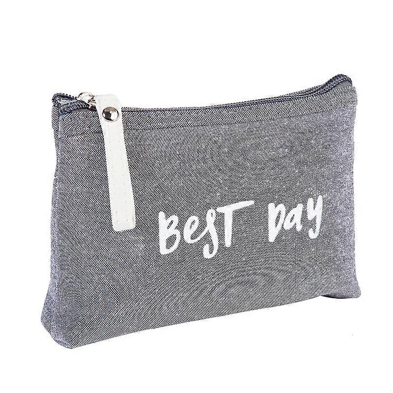 Waterproof Canvas Makeup Bag for Travel and Storage
