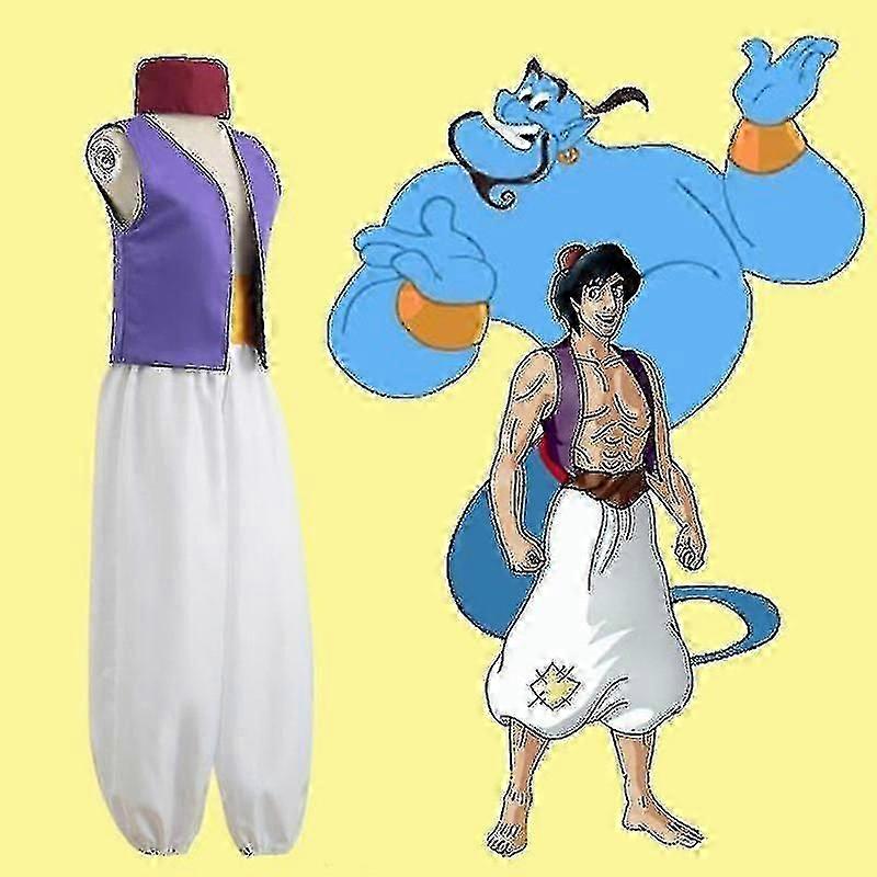 「ハロウィン 大人のファンタジー 神話の王子アラジン 千夜一夜物語 アニメ コスプレ フルコスチューム・パーティーメンズ コス イヴァンTw」