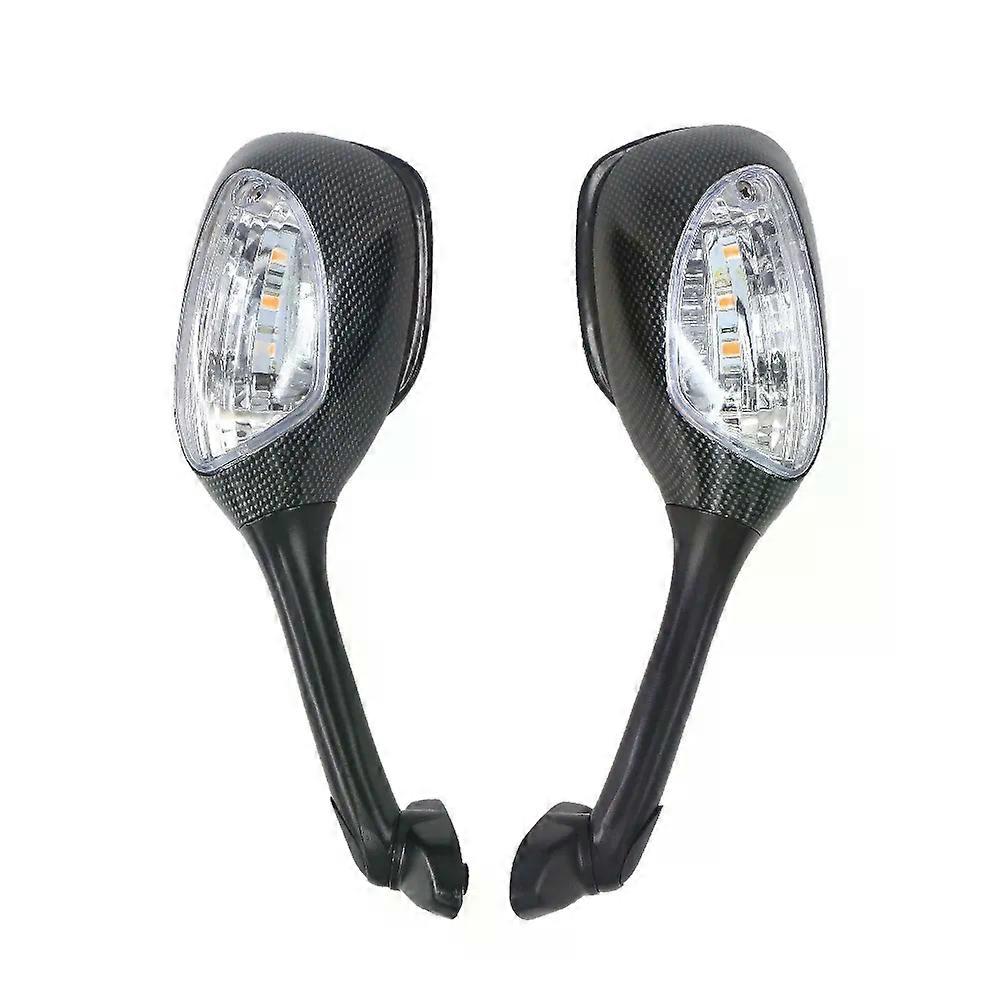 Rearview Mirrors For Suzuki GSXR600 GSXR750 2006-2010 GSXR1000 K6 K7 K8 2005-2008 Motorcycle LED Light Turn Signal Side Mirrors
