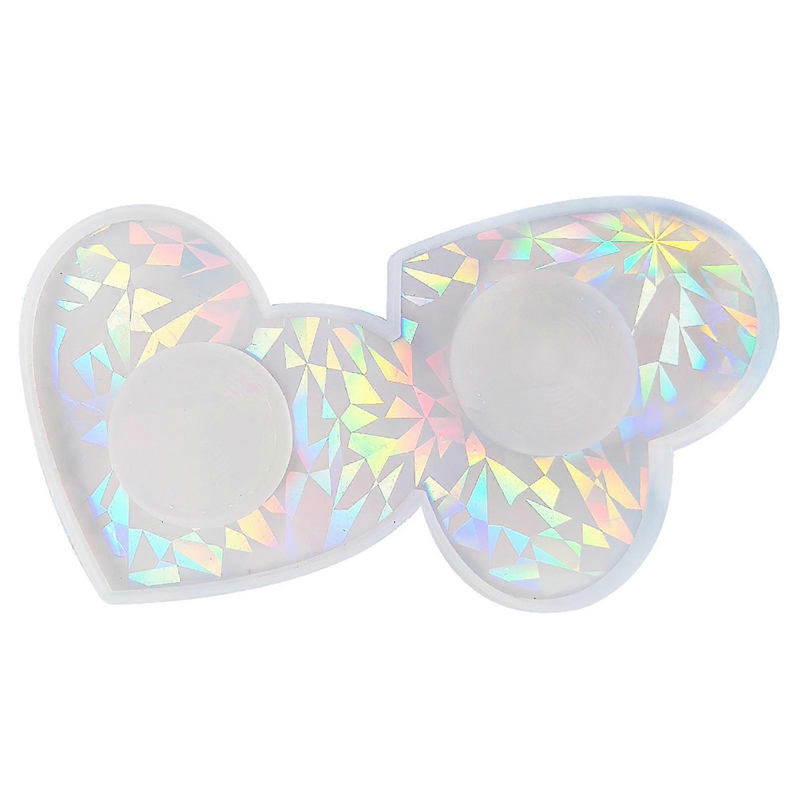 Practical Heart shaped Resin Moulds Unique Heart Candle Holders mOLD Flexible Crafting Silicone Mold for Crafters Clear