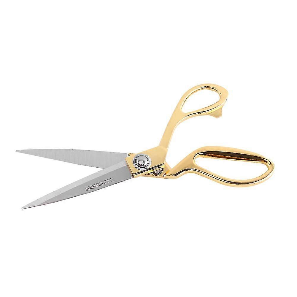 Stainless Steel Tailor Sewing Scissors Sharp Blade Tailoring Scissors Gold Color Handle