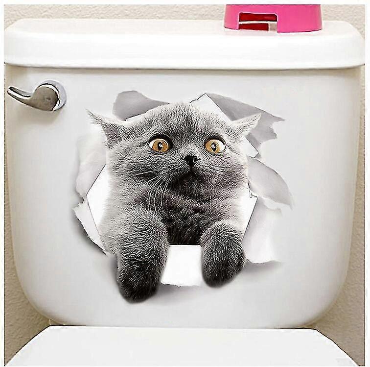 Leuke Kat Wc-bril Decoratieve Sticker