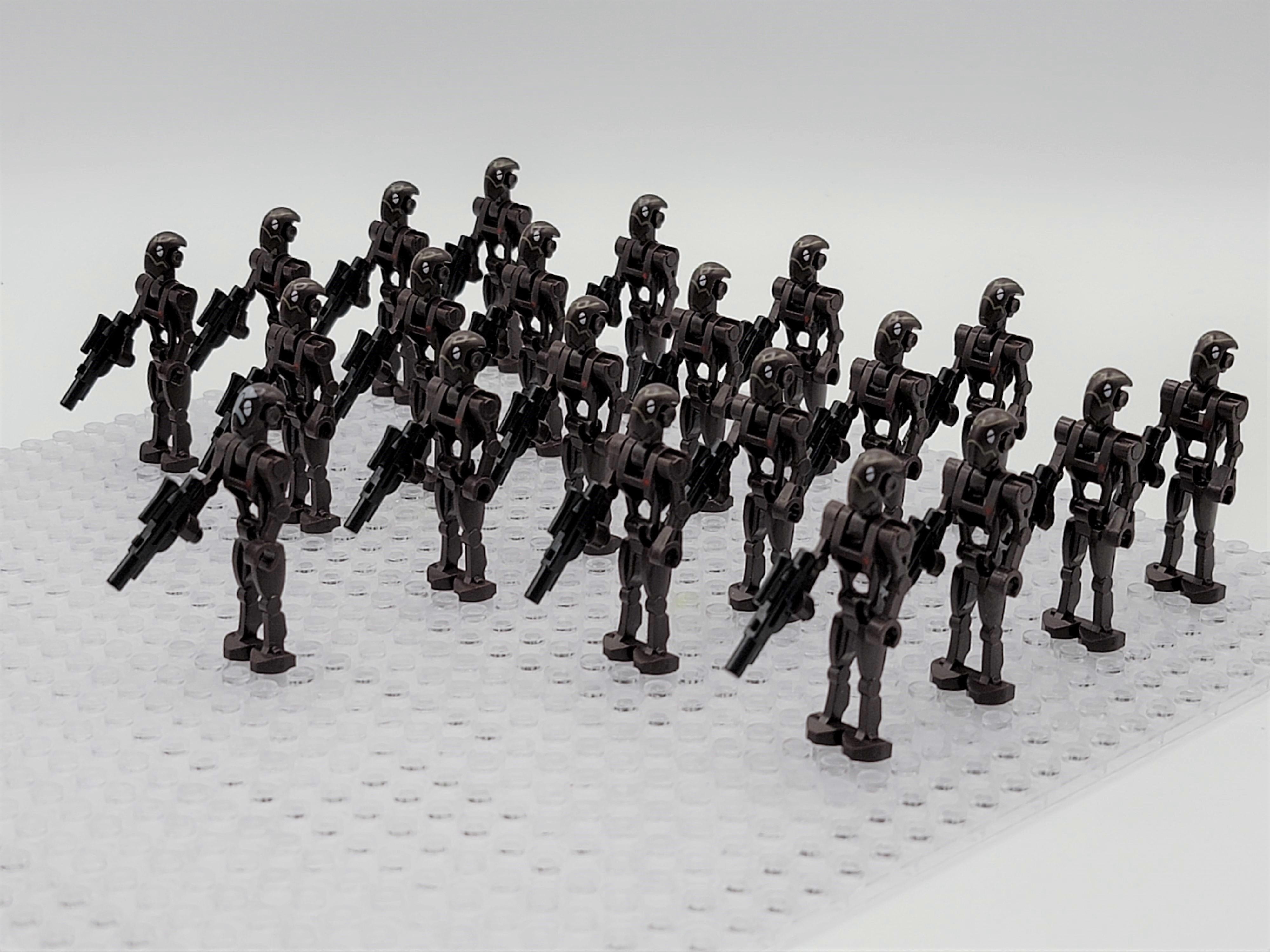 21-Piece Custom Army Figures Set Featuring Commando Droids Captain