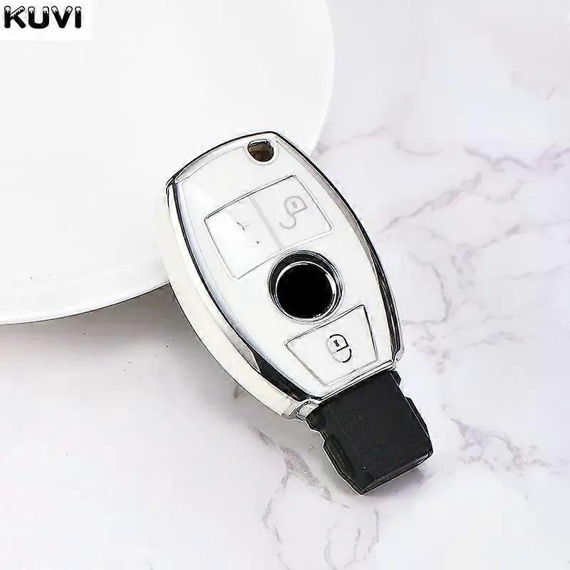 TPU Car Remote Key Case Cover Shell Fob compatible for   A B C E R Class GLS GLA GLK GLC CLS CLA AMG W204 W205 W212 W463 W176