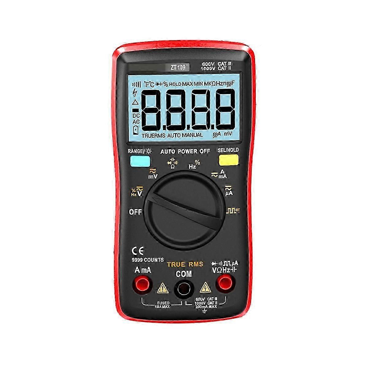 AN8009 Backlight LCD Multimeter Tester Voltmeter Meter Portable Multifunctional Intelligent Detecto