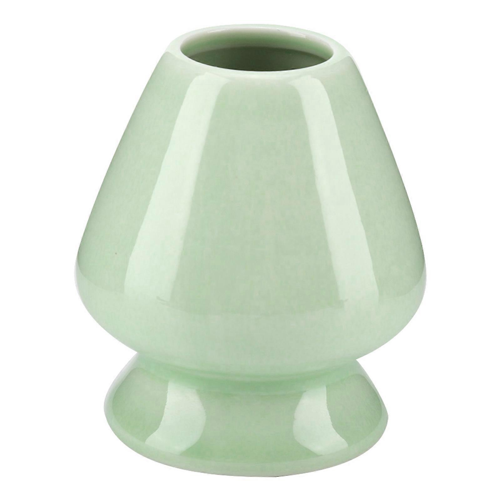 1Pc Matcha Whisk Stand Ceramic Holder for Bamboo Matcha Chasen for Tea Set Accessories-Green