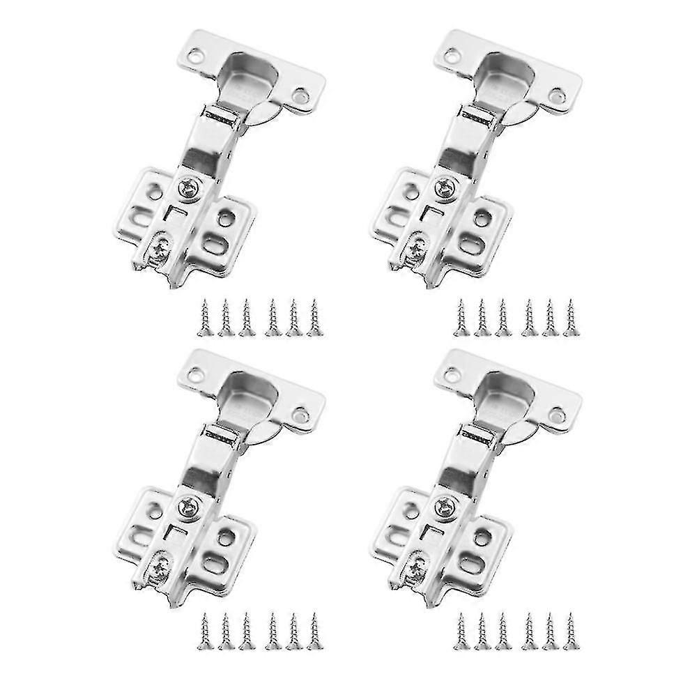 4 Pack Frameless Full Overlay Adjustable Closing Speed Soft Close Cabinet Hinges.soft Close Hinges