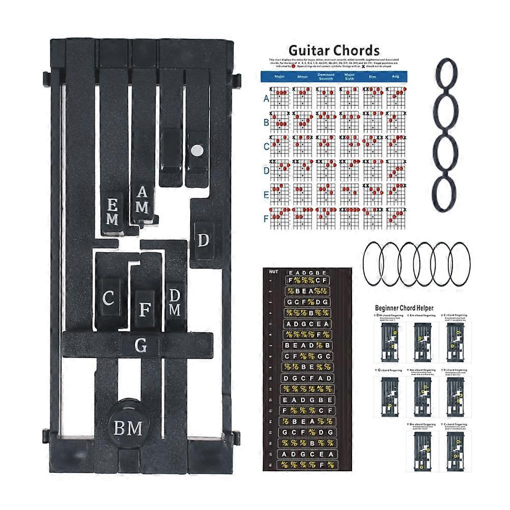 Guitar Chord Trainer Chord Learning System for Beginners Black