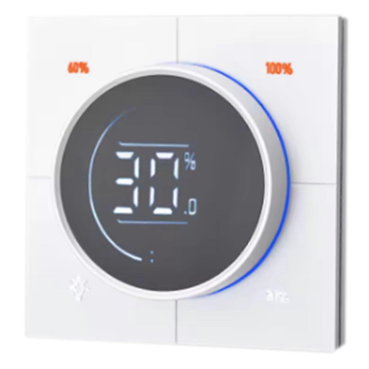 Infinite Knob MOSFET Dimmer Regulator Zigbee 3.0 PC Panel Wall Light Switch Digital LCD Trailing Ed