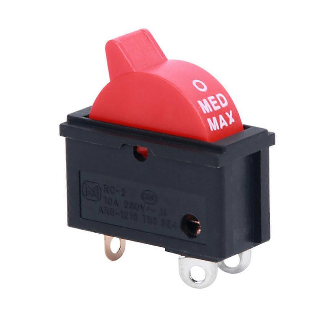 3 Position SPDT Toggle Switch 3 Pin 3 Gears Boat Rocker Switch Hair Dryers Snap-in Switches Easy to install Waterproof  Red