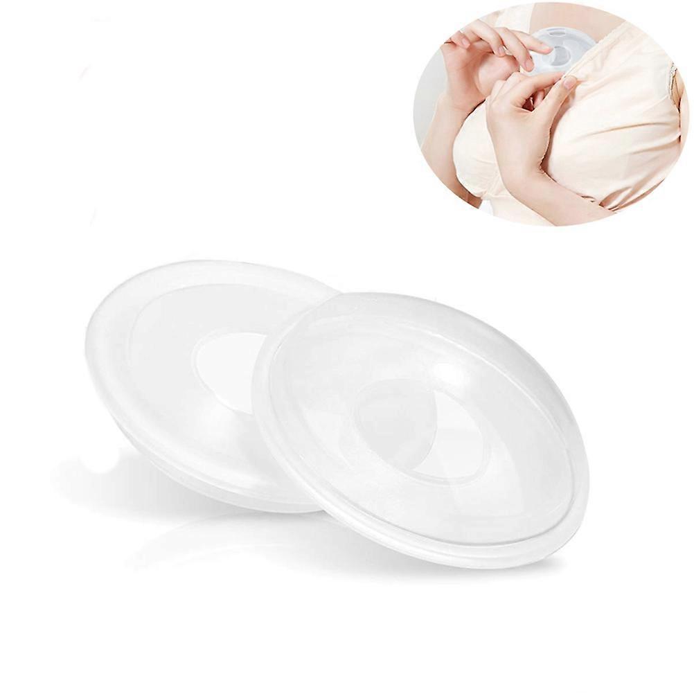 2PCS Breast Shells Nipple Nursing Cups Silicone Breast Shield Nipple Protective Covers