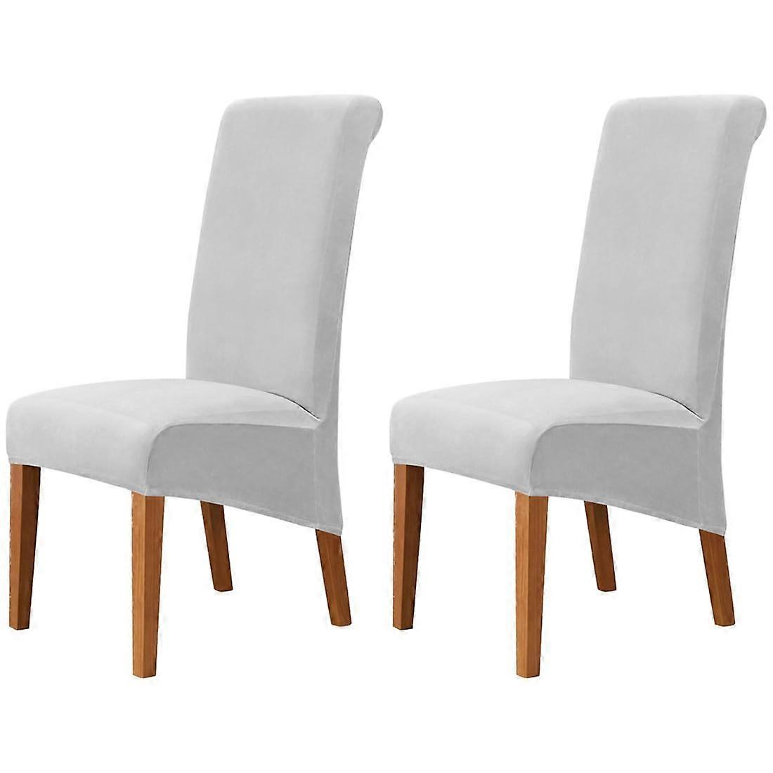 Velvet Chair Slipcovers 2 Pack for Living Room Furniture Protection, Stretchable, Machine Washable, Available in Multiple Colors