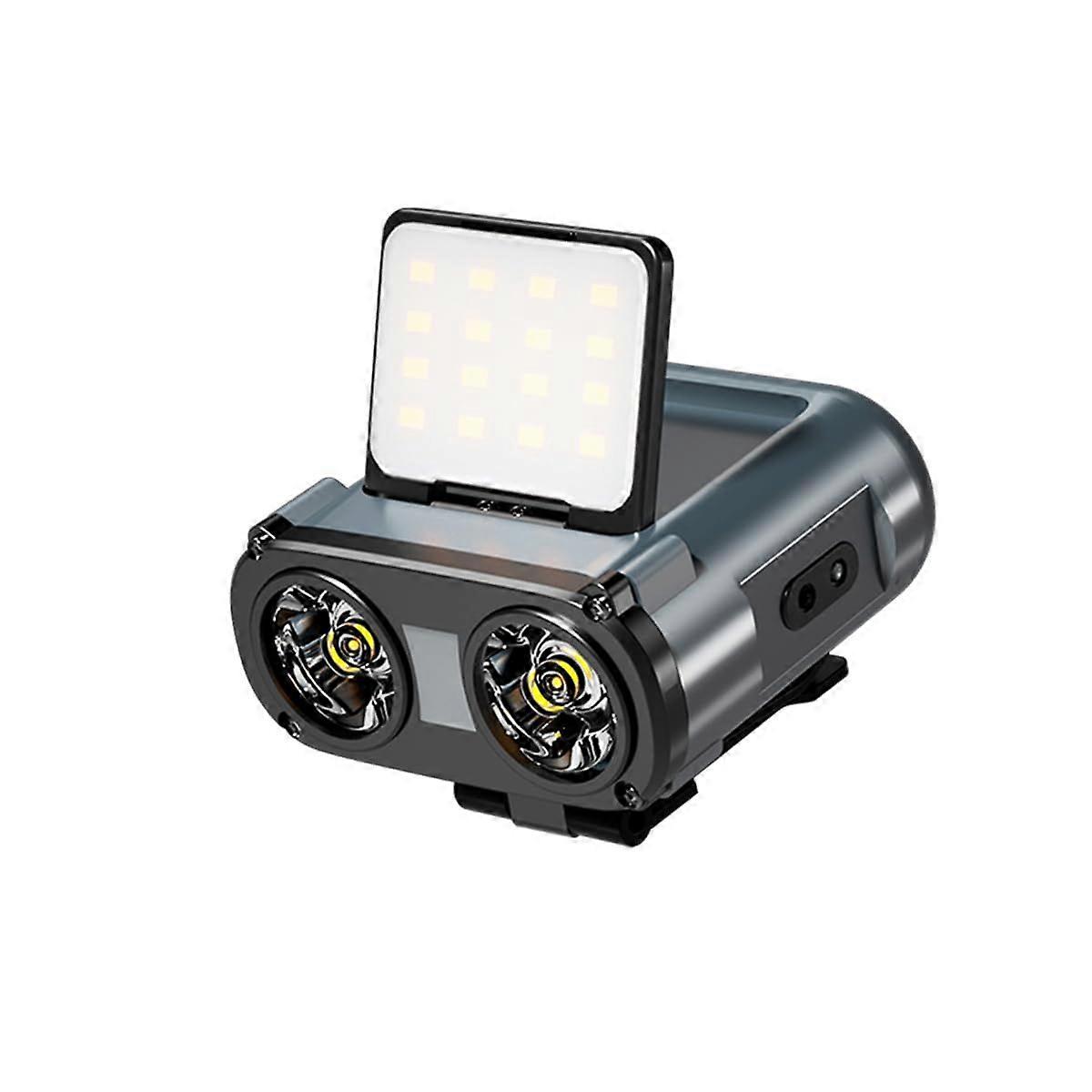 Headlamp Rechargeable, 90 COB LED Head Lamp with Motion Sensor, 5 Modes & IPX5 Water-Resistant LED Head Light for Night Running, Fishing, Cycling, Cam