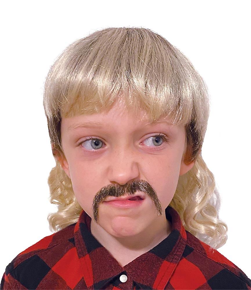 Tiger Cool Cat Mullet & Mustache Set - Child