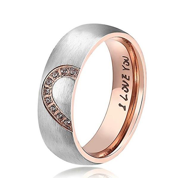 Commitment Stainless Steel Couple Ring [women's]