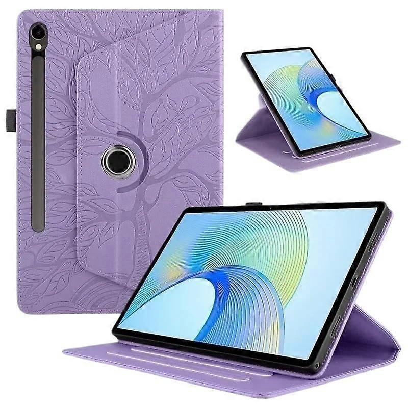 360 Rotation Stand Tablet Cover for Samsung Galaxy S8 S9 Ultra SMX900 SMX910 14.6 Inch Case in Purple Color