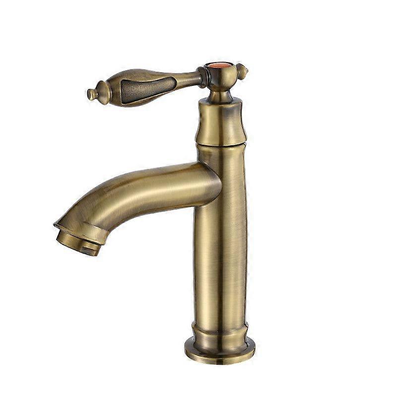 Retro Single Handle Brass Basin Faucet