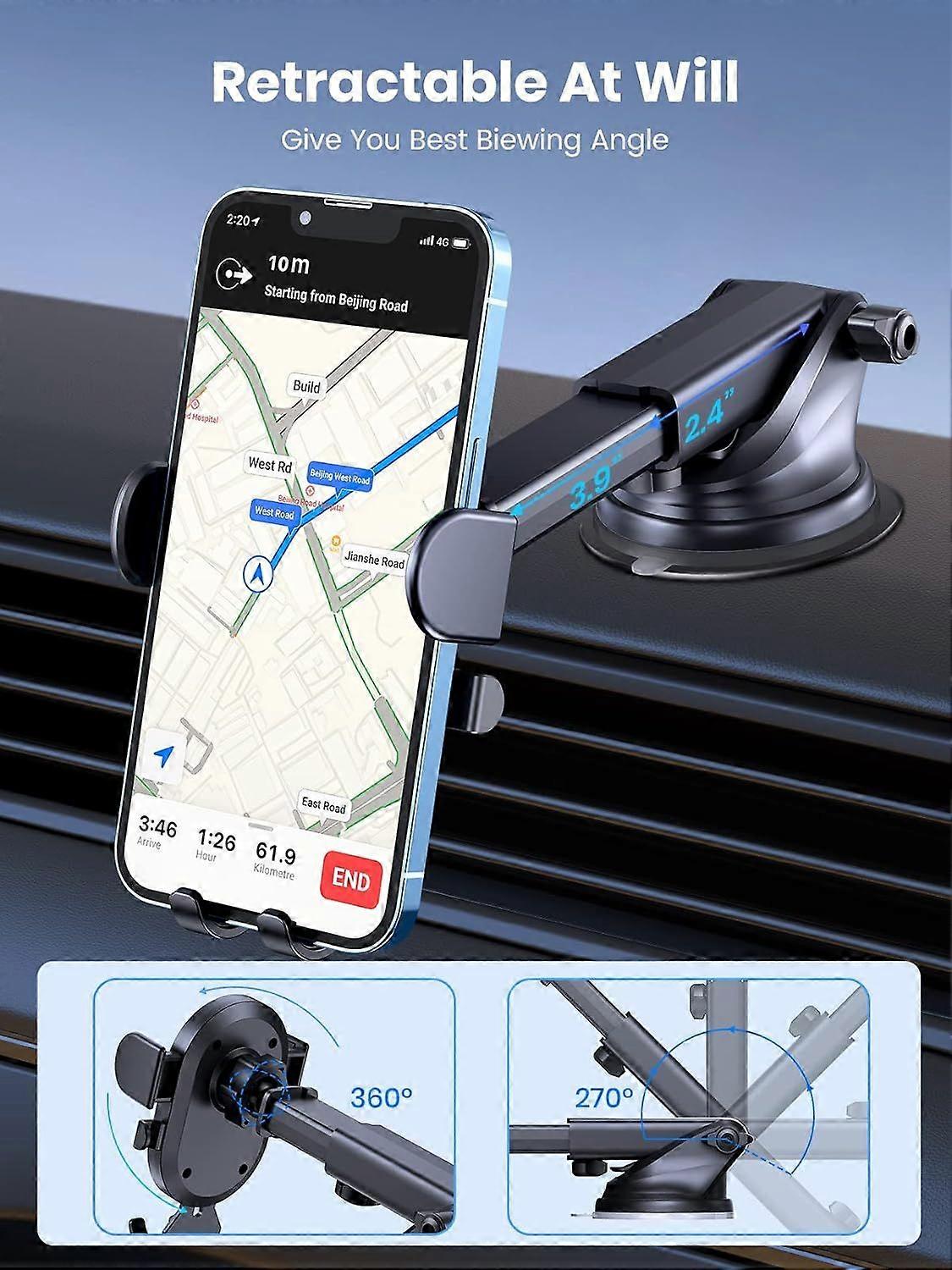 Car Phone Holder for Car Dashboard/Windshield