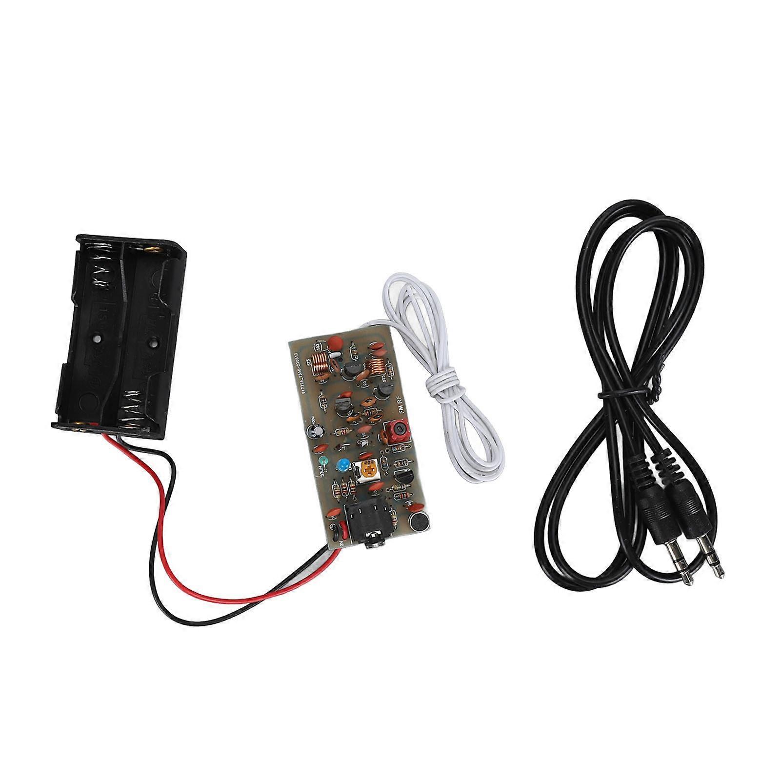 FM Transmitter Module Kit Adjustable Wireless Microphone Frequency PCB Board for Electronic Information Engineering