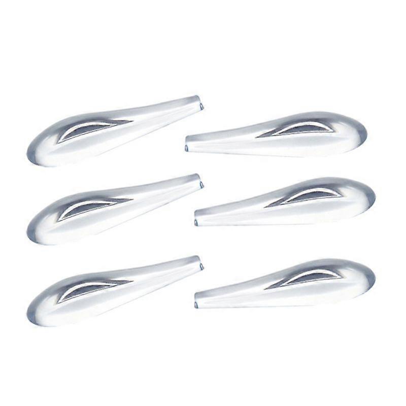 6 Pcs Voiture Style Feu Arrière Pare-chocs Lèvre En Caoutchouc Aileron Splitter Spoiler Autocollant