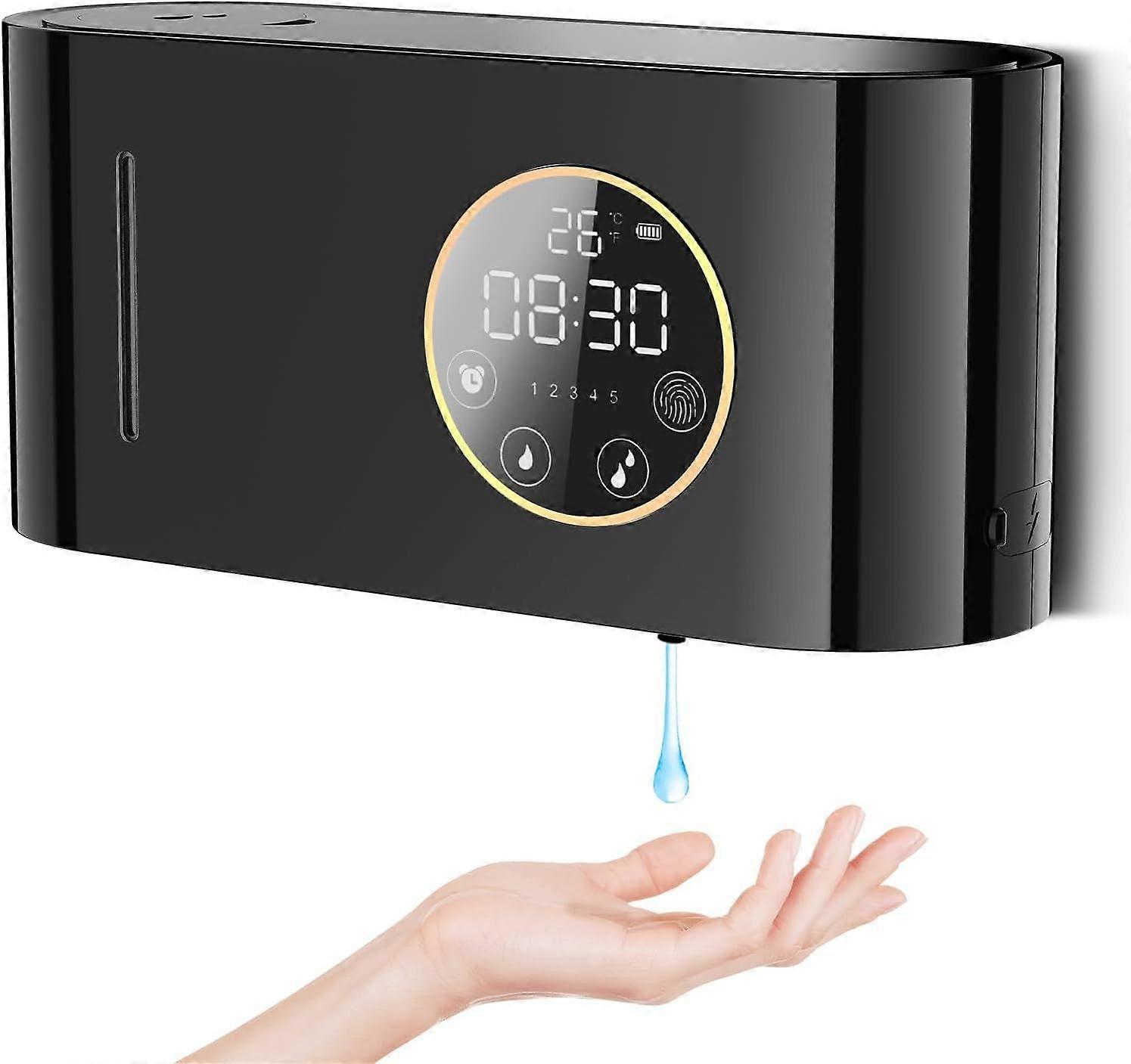 Distributeur de Savon Automatique Mural, Rechargeable par USB, avec capteur Infrarouge, Distributeur de Savon lectrique  Pompe  5Niveaux rglables