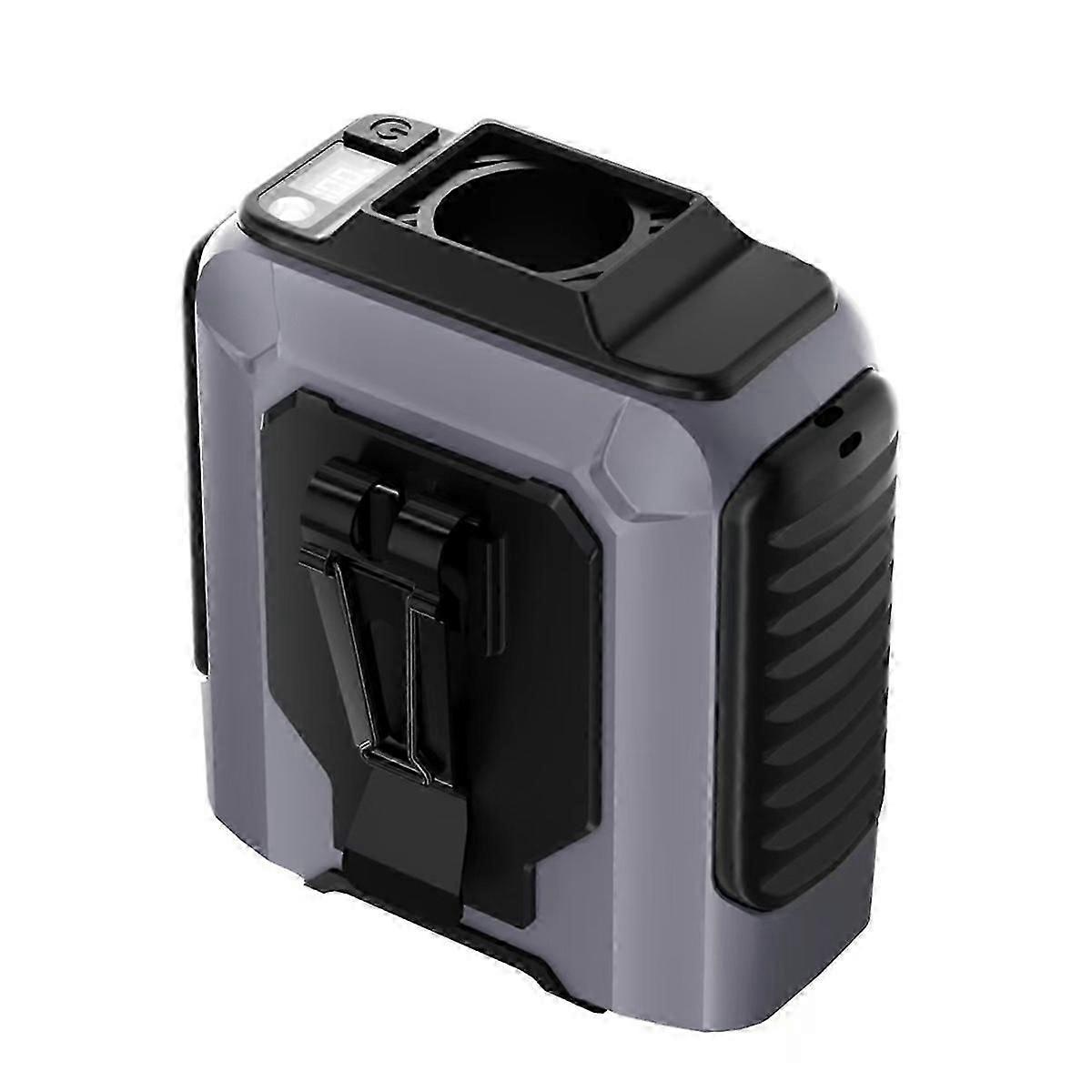 USB Rechargeable Waist Clip Fan with LED Light