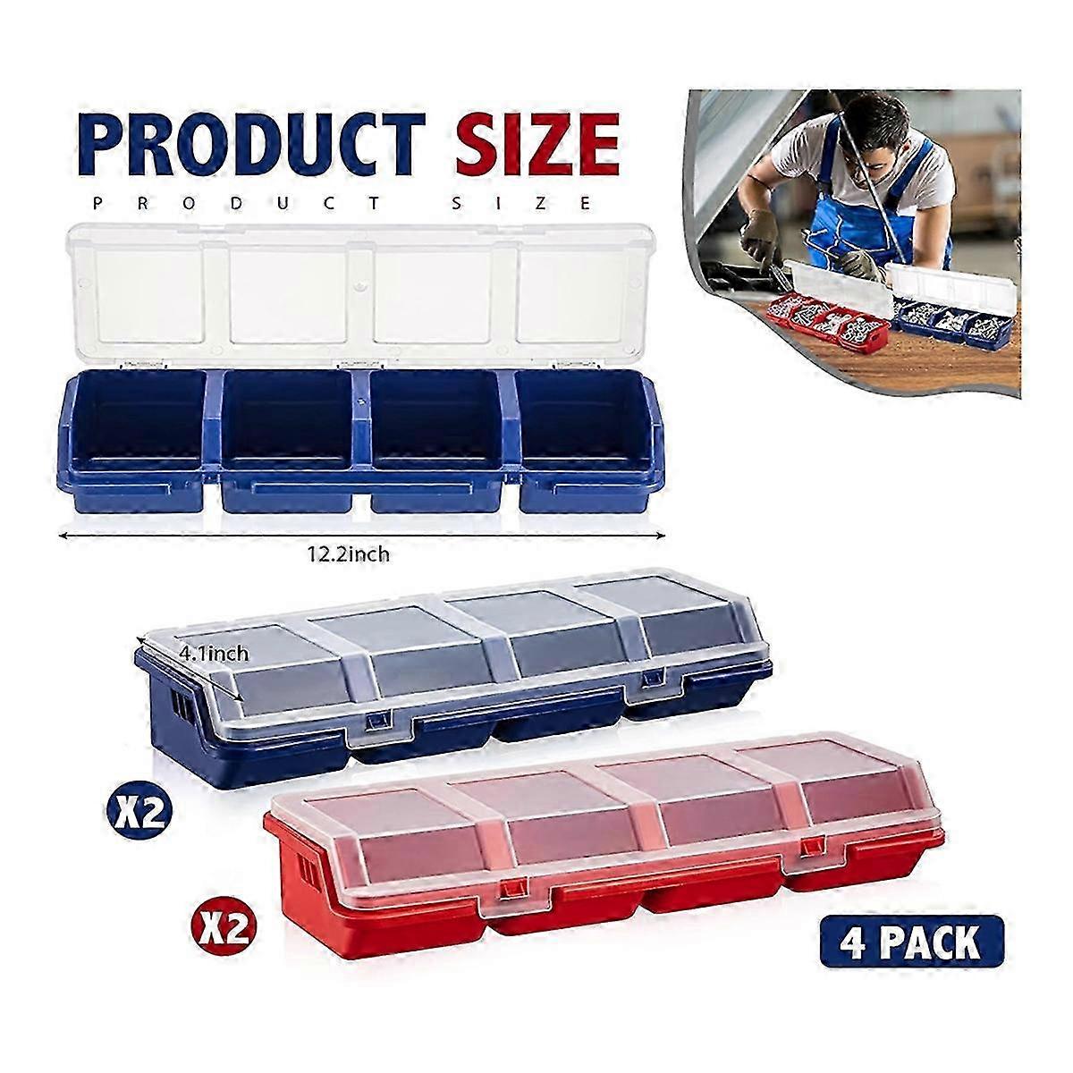 Screw Organizers and Storage Bins with Locks Hardware Organizer Box - FFA