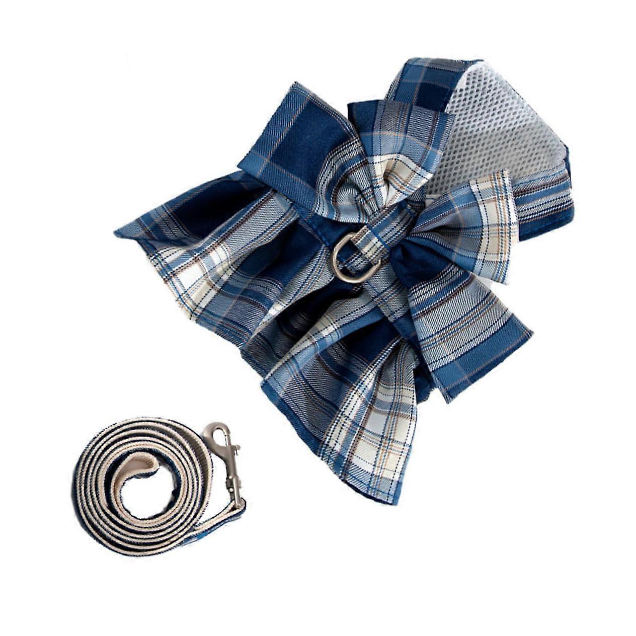 Cat Harness and Leash Set Adjustable Pet Controlling Rope for Small Dogs Durable Outdoor Use Soft Material