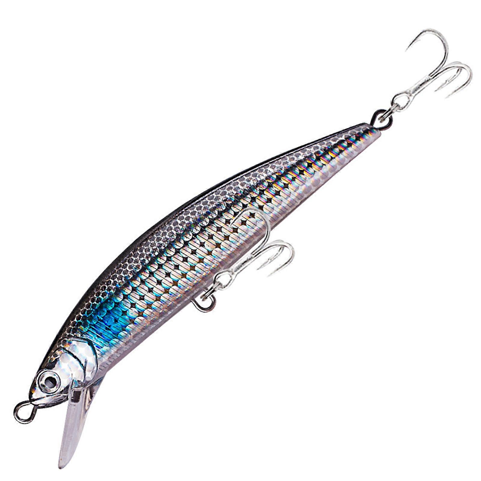 Fishing Fake Lures with 2 Treble Hooks Bionic Fishing Lure Sinking Artificial Simulation Bait