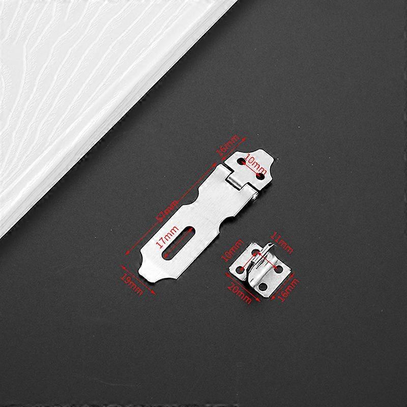 4 PCSシルバーステンレスアティールロックドア引き出しキャビネットドア南京錠ロックプレートドア引き出しキャビネットドア南京錠